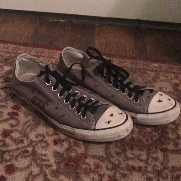 custom BTS Converse low tops